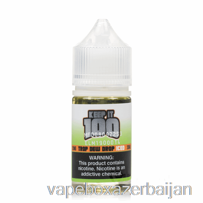 Vape Baku Iced Trop Dew Drop - Keep It 100 Salts - 30mL 50mg